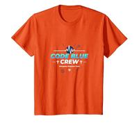 Código de Enfermera de Emergencia Blue Crew Response Team Gift Camiseta, Niños, Naranja, 6 años