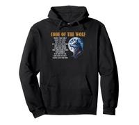 Código de la Familia del Lobo Lealtad Luna Llena Cita Gráfico Sudadera con Capucha