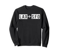 Código de LAX a SFO Aeropuerto Los Ángeles San Francisco Sudadera