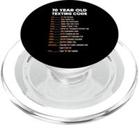 Código de Mensajes de Texto para Personas Mayores 70 cumpleaños Acrónimo Sarcasmo PopSockets PopGrip para MagSafe