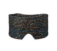 Código de programación del programador,Máscara para ojos con bloqueo de luz y protección ocular completa para dormir, orejeras y ojos.