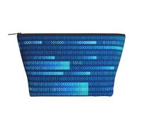 Código de Programador Azul, Bolsa de artículos de tocador Bolsa de Maquillaje Bolsa de cosméticos Bolsa de artículos de tocador de Viaje portátil