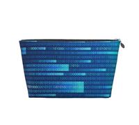Código de Programador Azul, Bolsa de artículos de tocador Bolsa de Maquillaje Bolsa de cosméticos Bolsa de artículos de tocador de Viaje portátil