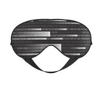 Código de programador negro, Cubreojos completos Antifaz bloqueador de luz Antifaz para dormir Antifaz suave con los ojos vendados Noche
