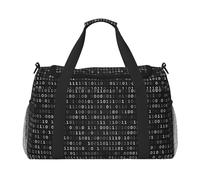 Código de Programador Negro Negro,Bolsas Deportivas, Bolsos de Viaje Deportivos Cruzados de Mano, Bolsas de Viaje de Gran Capacidad para Mujeres y Hombres.