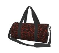 Código de Programador Rojo, Bolsa de Viaje de Gran Capacidad, Bolso Redondo, Bolsa de Viaje Deportiva, Bolsa de Mano, Bolsa de Fitness