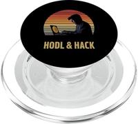 Código de TI Hacker Terminal Bitcoiner Ciberseguridad Tecnología Bitcoin PopSockets PopGrip para MagSafe