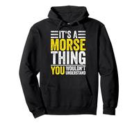 Código Morse - Es una cosa Morse que no entenderías Sudadera con Capucha