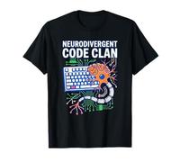 Código neurodivergente Codificación de Clanes Aut Brain Computer Interface Camiseta