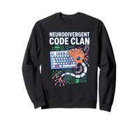 Código neurodivergente Codificación de Clanes Aut Brain Computer Interface Sudadera