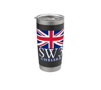Codigo Postal Chelsea SW3 Londres Vaso térmico de acero inoxidable de doble pared