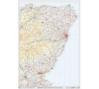 Código Postal Mapa de sectores - (S20) - Angus & Aberdeenshire - Mapa de pared