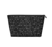 Código Programador Negro Negro, Bolsa de artículos de tocador Bolsa de Maquillaje Bolsa de cosméticos Bolsa de artículos de tocador de Viaje portátil