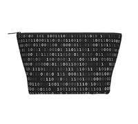 Código Programador Negro Negro, Bolsa de artículos de tocador Bolsa de Maquillaje Bolsa de cosméticos Bolsa de artículos de tocador de Viaje portátil