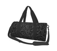Código Programador Negro Negro, Bolsa de Viaje de Gran Capacidad, Bolso Redondo, Bolsa de Viaje Deportiva, Bolsa de Mano, Bolsa de Fitness