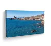 Codina Films Foto Cuadro - Parque Natural Cabo de Gata-Níjar: Punta Baja - 70 x 40 cm >>> Impresa sobre un Panel Kapatex y montado en Forma de Lienzo
