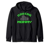 Coding Mommy - Programador de código binario para mamá Sudadera con Capucha