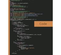 Coding Notebook | Fun Code Notebook | Split Lined and Blank Pages, 7.5 x 9.25 inches, 120 pages