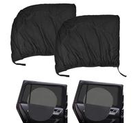 CODIRATO 2 PCS Parasol Coche para Ventana Lateral Trasera, Mosquitera de Doble Tejido, Protección Infantil Contra Rayos UV y Privacidad