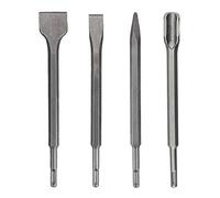 CODIRATO 4 PCS Cinceles SDS Plus Cincel Plano de Acero 40 RC Cincel Puntiagudo Cincel Ancho Cincel en forma de U Cincel Acanalado para Demoler Muros de Ladrillo, Piedra, Hormigón (3 Tamaños)