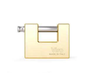 Codiven 11430032 - Candado laton viro rectangular 75 mm arco 27 mm