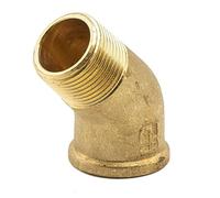 Codo 45° MF 1/2" - Latón CuZn40Pb2 - Racor curvado roscado - 10 bar