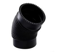 Codo 45° para acero Inoxidable 125mm Estufa Pellet Codo 45° para(black125) | Acero inoxidable 304, sin costuras soldadas, estándar exportación, diámetro 125mm, uso pellet