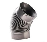 Codo 45° para acero Inoxidable 125mm Estufa Pellet Codo 45° para(natural125)