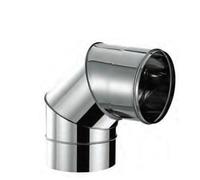 Codo Acero inoxidable Simple Pared AISI-304 90º Ø 80