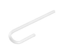 Codo acrílico for bombeo de agua en acuarios, tubo rígido transparente en forma de U (1 unidad)(19cm*10mm*8mm)