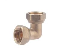 Codo con tuerca libre hembra-hembra 3/4 | Latón bruto resistente | Conexión segura para instalaciones sanitarias y calefacción | Fácil de instalar y duradero | QUICK PLOMBERIE