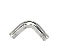 Codo de 90 grados con púas de acero inoxidable 304 for manguera, compatible con diámetros interiores de tubo de 19/25/32/38/45/51 mm. 5.0(38mm)