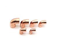 Codo de 90 grados for plomería, acoplador for aire acondicionado, de 45, 50, 54, 60, 67, 70, 76, 80 y 89 mm de diámetro interior, con extremo de cobre for soldar.(ID 54mm Wall 1.4mm)