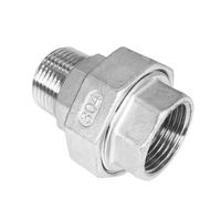 Codo de 90 grados, rosca BSP, SS304, conector hembra for tubería - Conector de unión viva duradero (1 pieza)(White,3/4in)