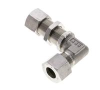 Codo de acero inoxidable 16S Racor de corte Bulkhead 400 bar ISO 8434-1