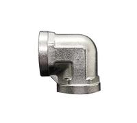 Codo de acero inoxidable 201 de 1/2", 3/4" y 1" BSPP hembra y macho, adaptador de acoplamiento for tubería reductora(Female DN20)