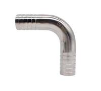 Codo de acero inoxidable, Codo de 90 grados acero inoxidable 304 con púas for manguera diámetro interior 12,7/16/19/22/25/32/38/45/51/57/63/76/89 mm(45mm)