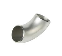 Codo De Acero Inoxidable Curvado 90 Acero inoxidable 304 Codo de radio largo Espesor pared Soldadura a tope sin costura 1.5D Estampado Instalaciones tuberías industriales(OD 89X5mm)