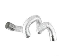 Codo de acero inoxidable for chimenea, revestimiento ajustable con conexión flexible for estufas leña