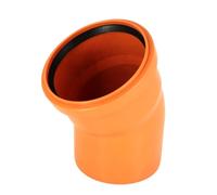 Codo de alcantarillado KG DN 160 PVC PP 30° - Solución para redes de saneamiento subterráneas