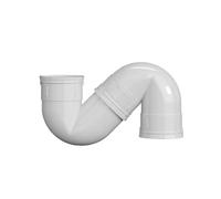 Codo de almacenamiento agua tipo S, conector curva en, accesorios tubería drenaje for cocina y baño, diámetro interior(Bronze Yellow,1 pcs,75mm)