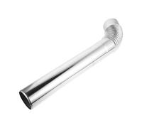 Codo de Chimenea Inoxidable de Acero para Estufa de Camping Exterior | Conexión Segura y Flujo, Resistente Corrosión, Accesorios para Chimenea, Color Plata