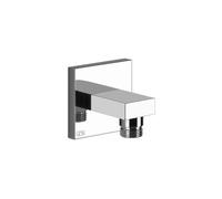 Codo de conexión a la pared Gessi Rettangolo 1/2, de seguridad intrínseca, 20169727, Color: Latón cepillado PVD