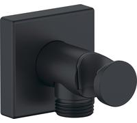 Codo de conexión a pared Duravit, roseta cuadrada, 55x102mm, UV0630010046, Color: Negro Mate