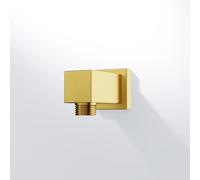 Codo de conexión de ducha Steinberg serie 342, 1/2", 3421660BG, color: oro ce...
