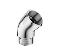 Codo de ducha de mano G1/2, adaptador de latón cromado de 135 grados, rosca hembra macho