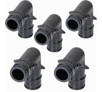 Codo de expansión Poly Pex-A de 1-1/4 pulgadas F1960, codo de 90 grados, conexiones de púas de expansión de 1-1/4 pulgadas, accesorio de tubería de plástico para uso con tubos Pex-A (paquete de 5)