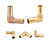 Codo de latón con conexión púas iguales for manguera, tubo 6 mm a 25 diámetro interior, racor pagoda cobre, conector acoplamiento for riego automático jardín(OD 16mm)