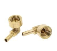 Codo de latón con púas, acoplador, adaptador de conector hembra