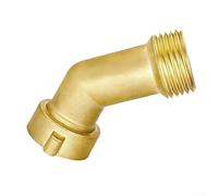 Codo de manguera de agua de latón de 45 grados para RV, jardín y hogar, adaptador giratorio de acoplamiento rápido con conector de fácil agarre